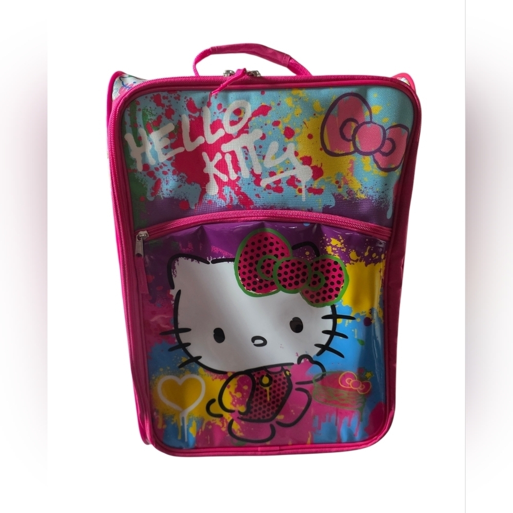 Hello Kitty 18-Inch Carry-On Travel Pilot Case Luggage Suitcase - Picture 2 of 5